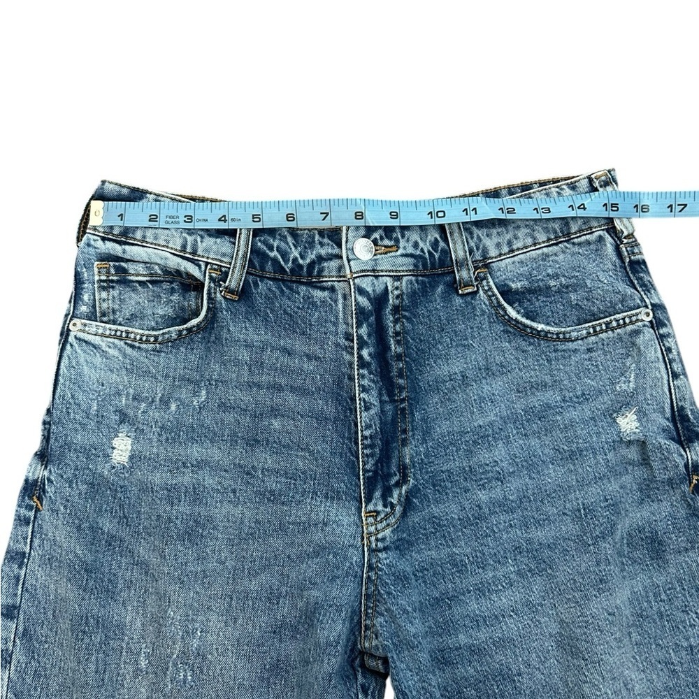Anthropologie Pilcro Acid Wash Distressed High Waisted Jeans Womens Size 27 - Picture 10 of 13